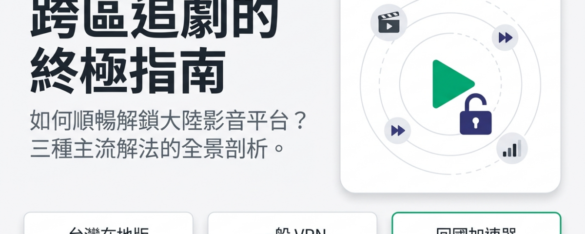 跨區追劇解鎖指南